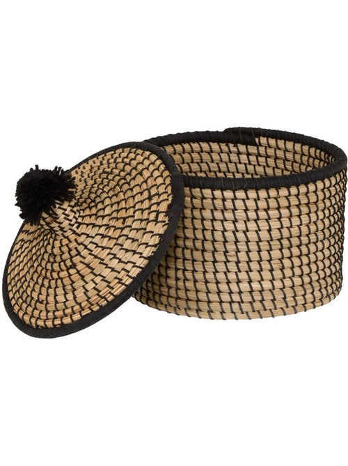 Lot de 3 paniers ronds en roseau NYERO - Kiabi Lot de 3 paniers ronds en roseau NYERO - Kiabi