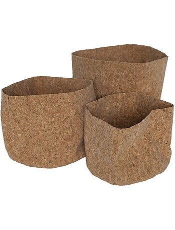 Lot de 3 paniers ronds SIMPLICITY