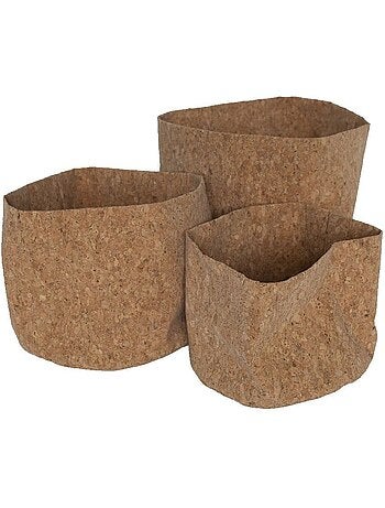 Lot de 3 paniers ronds SIMPLICITY