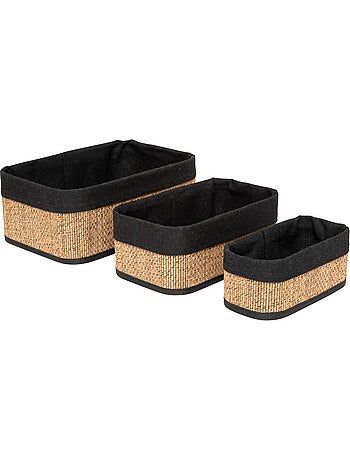 Lot de 3 paniers 20/25/30cm STEMY