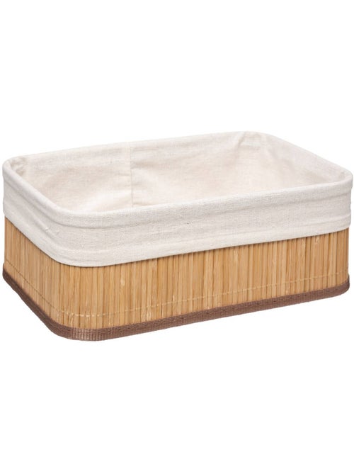 Lot de 3 paniers tissu VANNERIE - Kiabi