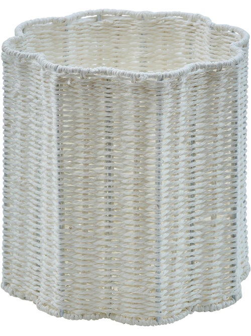 Lot de 3 paniers tressés forme fleur FLEUR DE ROSE - Kiabi