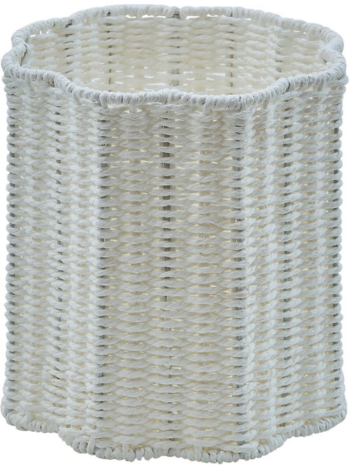 Lot de 3 paniers tressés forme fleur FLEUR DE ROSE - Kiabi