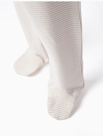 Lot de 3 pantalons à pieds en coton