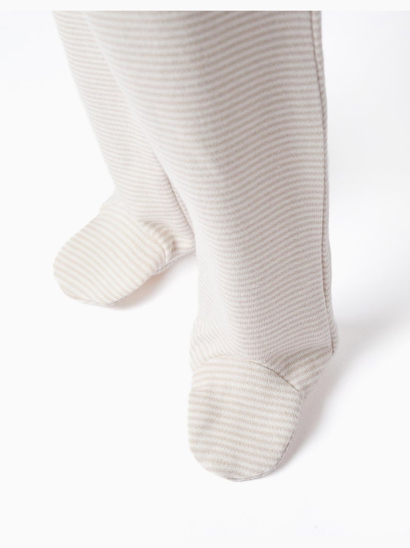 Lot de 3 pantalons à pieds en coton Blanc - Kiabi