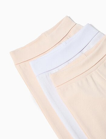 Lot de 3 pantalons à pieds pour bébé MO Fashion