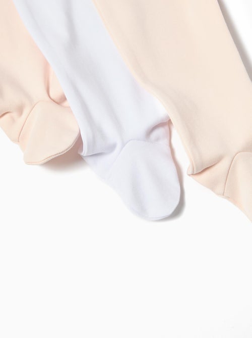 Lot de 3 pantalons à pieds pour bébé MO Fashion - Kiabi