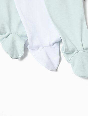 Lot de 3 pantalons à pieds pour bébé MO Fashion