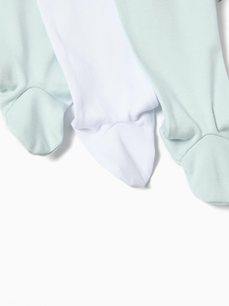 Lot de 3 pantalons à pieds pour bébé MO Fashion Gris - Kiabi