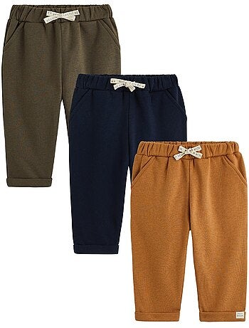 Lot de 3 pantalons bébé en molleton