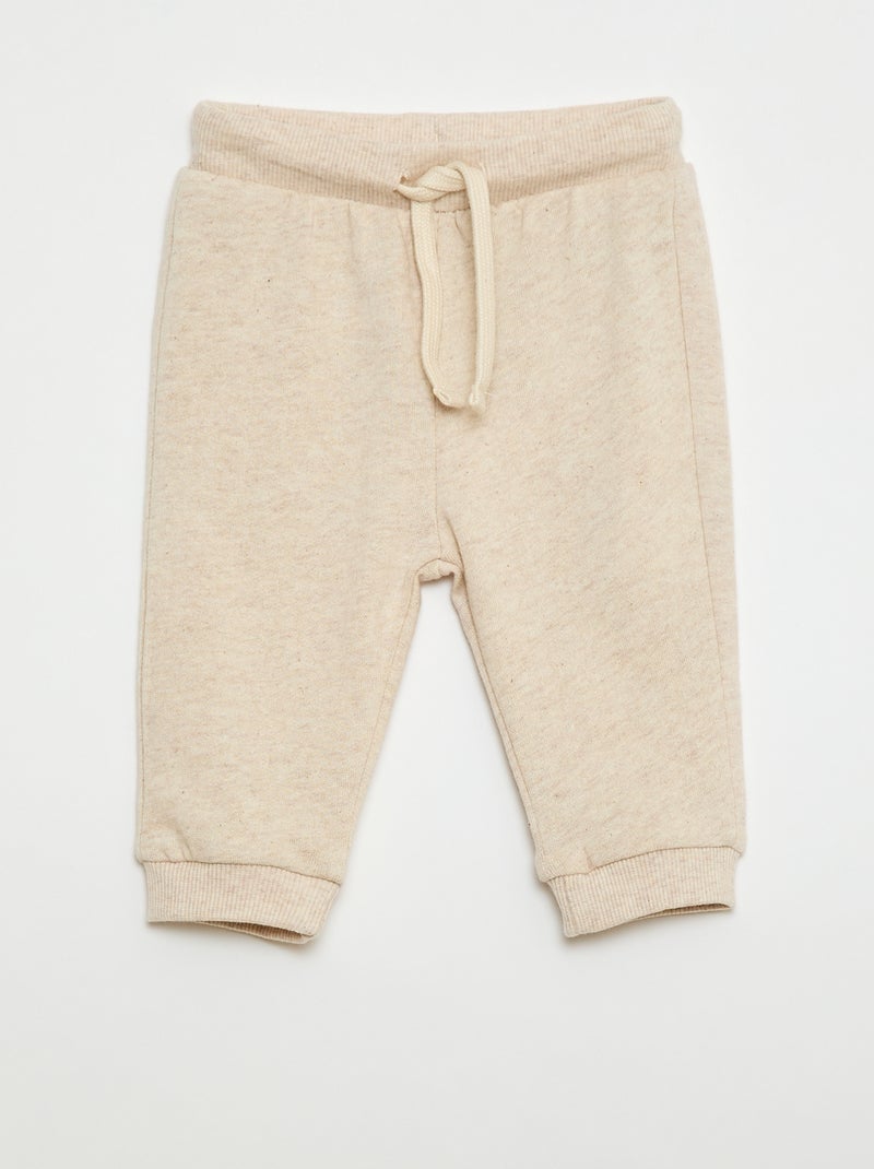Lot de 3 pantalons de jogging Beige - Kiabi