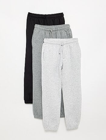 Lot de 3 pantalons de jogging unis