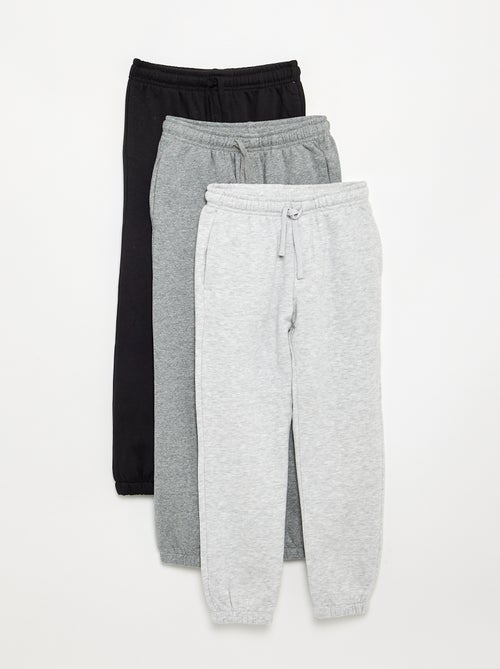 Lot de 3 pantalons de jogging unis - Kiabi
