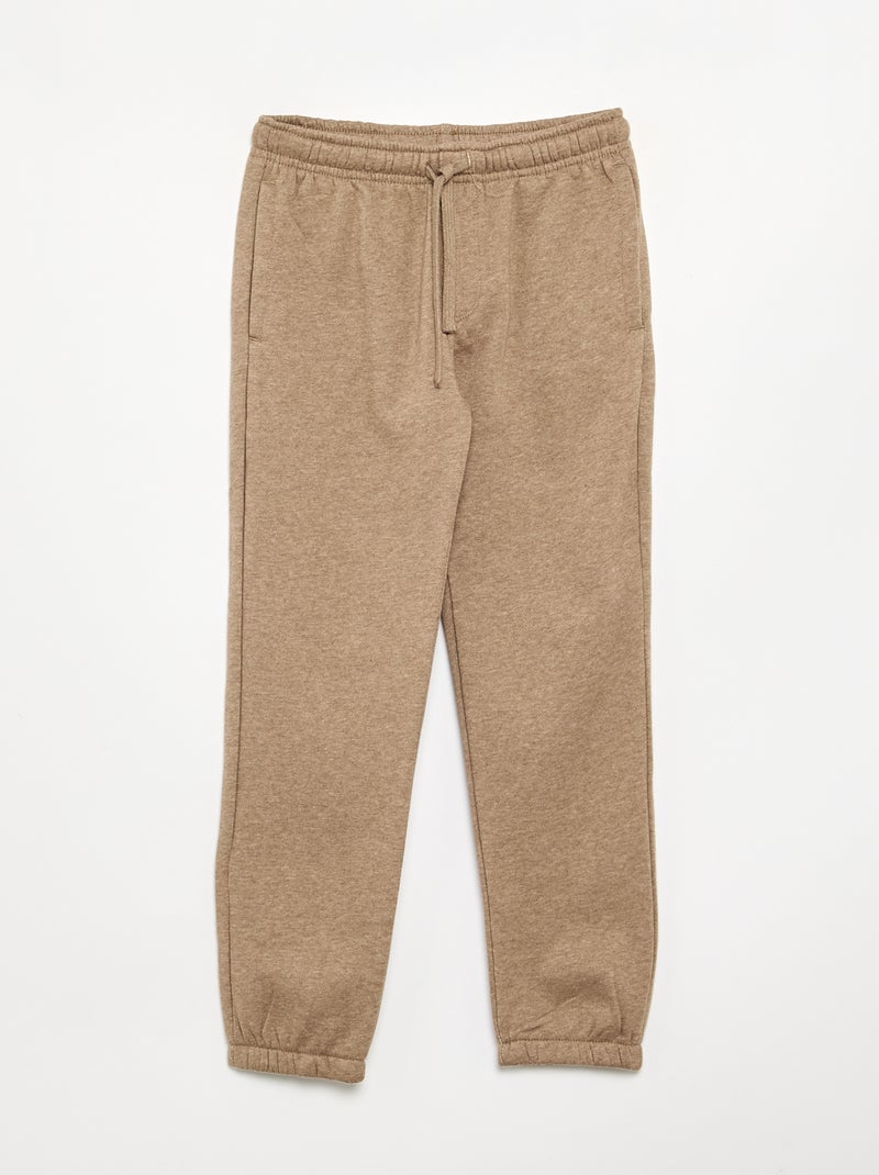 Lot de 3 pantalons de jogging unis Marron - Kiabi