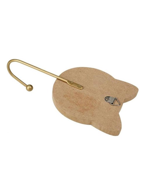 Lot de 3 patères bois chat naturel - Kiabi