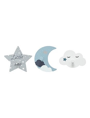 Lot de 3 patères ciel