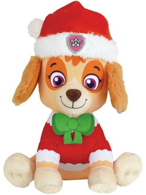 Lot de 3 peluches - Pat'Patrouille - Chase, Stella et Marcus - +/- 17 cm - Version Noël - Kiabi