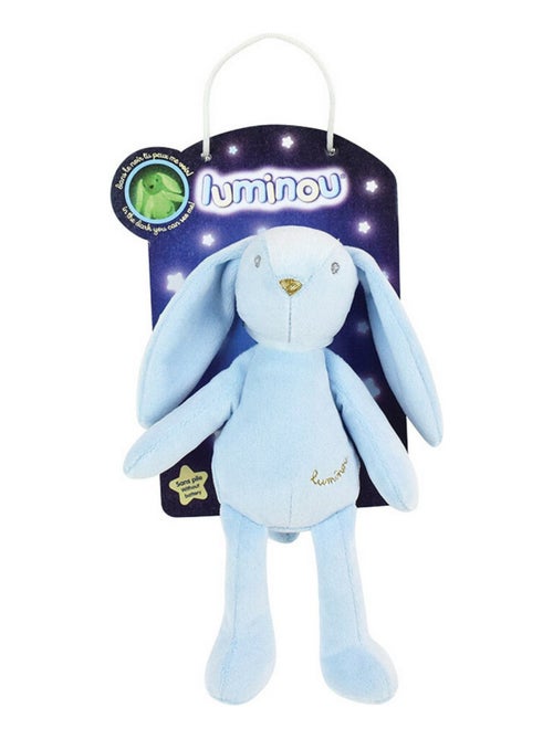 Lot de 3 peluches Lapin Luminou - lumineuse naturelle fonctionne sans pile  et  21cm - - Kiabi