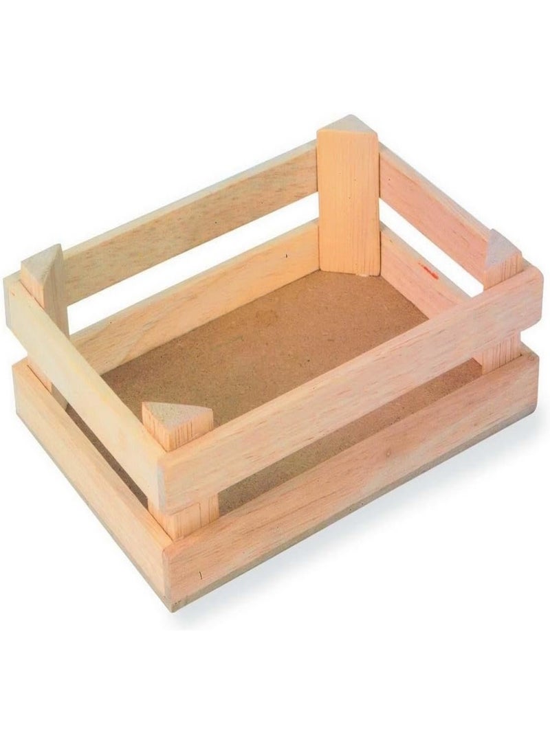 Lot de 3 petites caisses en bois Beige - Kiabi