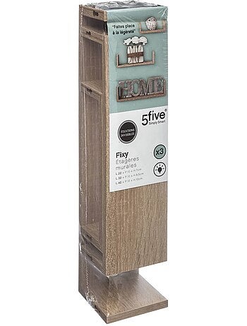 Lot de 3 étagères murales en bois FIXY