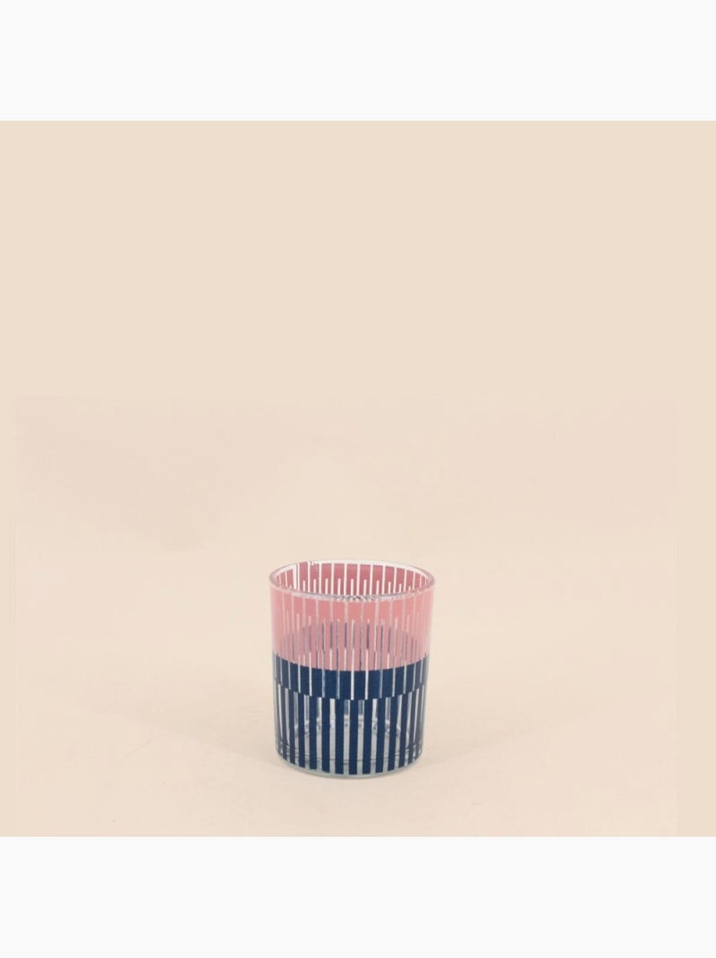 Lot de 3 photophores en verre imprimé Rouge - Kiabi