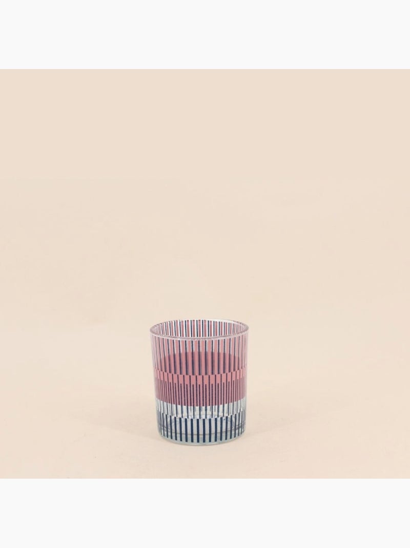 Lot de 3 photophores en verre imprimé Rouge - Kiabi