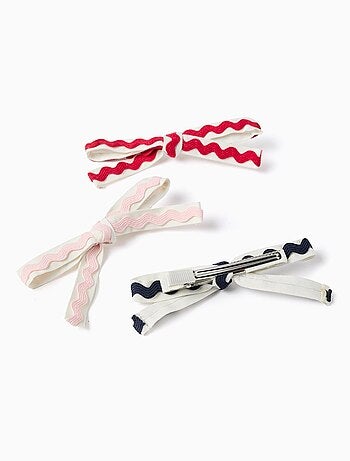 Lot de 3 Pinces à Cheveux avec Rubans Grecs