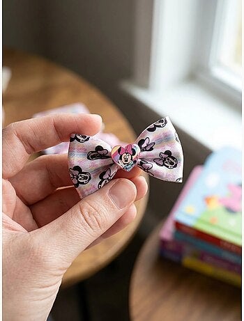 Lot de 3 pinces à cheveux nœud en résine minnie disney