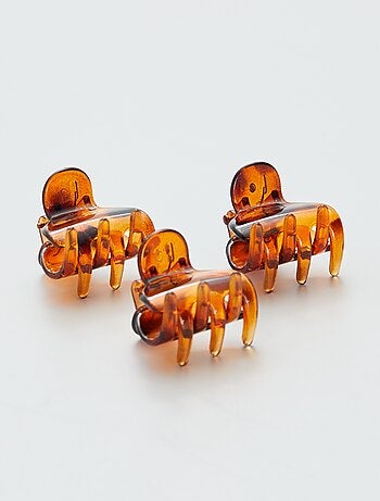 Lot de 3 pinces crabes