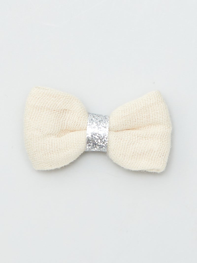 Lot de 3 pinces croco à noeud BLEU - Kiabi