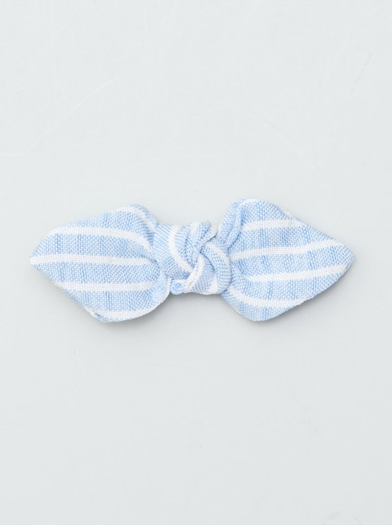 Lot de 3 pinces croco à noeud Bleu - Kiabi