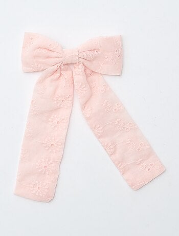 Lot de 3 pinces croco avec nœud fantaisie et ruban