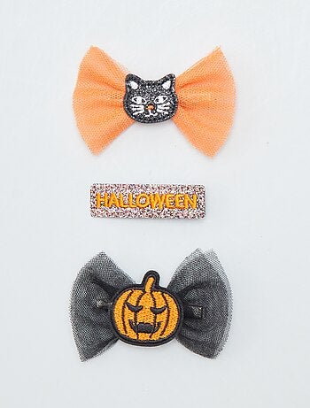 Lot de 3 pinces fantaisies pour cheveux - Halloween - Kiabi