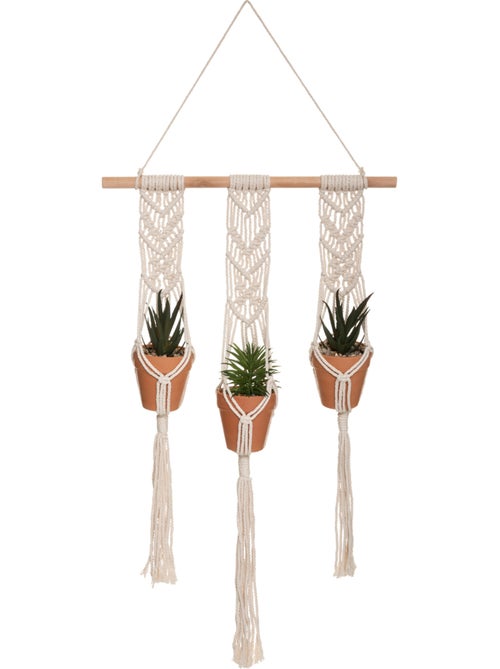 Lot de 3 plantes suspendues HACIENDA - Kiabi Lot de 3 plantes suspendues HACIENDA - Kiabi