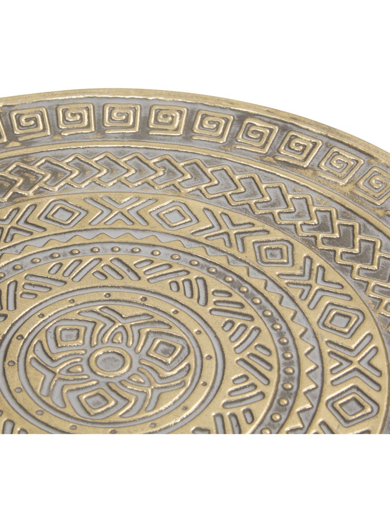Lot de 3 plateaux ronds en acier doré SAMIR Doré - Kiabi