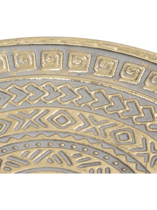 Lot de 3 plateaux ronds en acier doré SAMIR - Kiabi