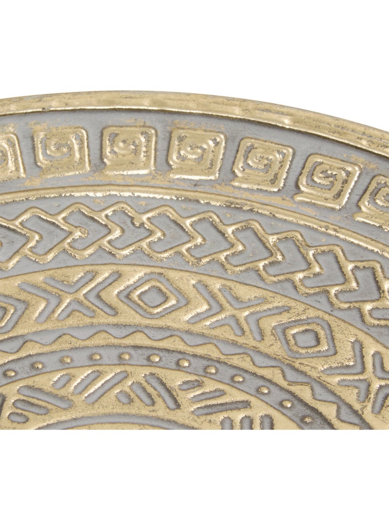 Lot de 3 plateaux ronds en acier doré SAMIR Doré - Kiabi