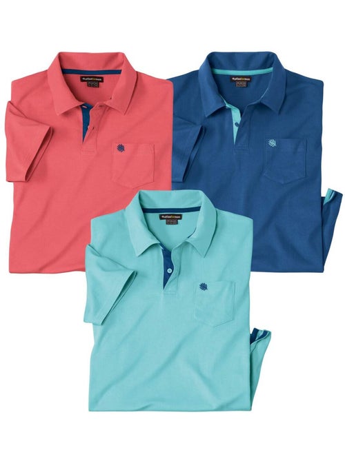 Lot de 3 polos casual summer   - atlas for men - Kiabi