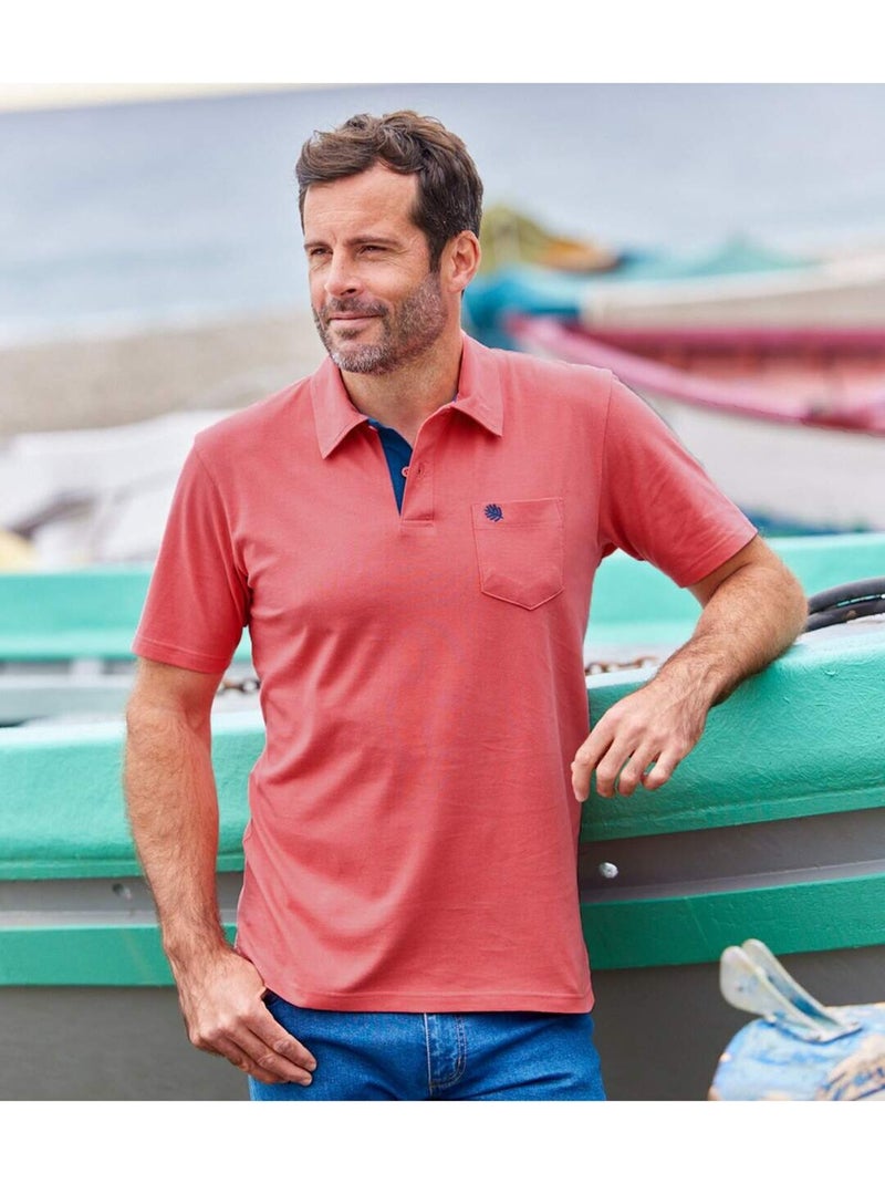 Lot de 3 polos casual summer   - atlas for men Bleu Rouge Bleu - Kiabi