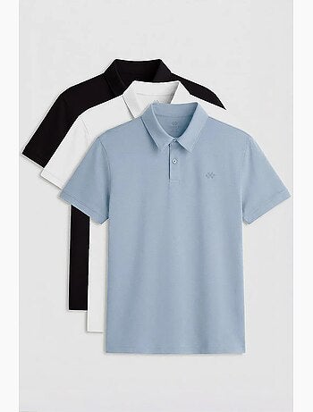 T-shirt polo homme en mélange de coton tommy