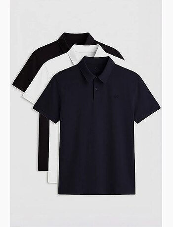 T-shirt polo homme en mélange de coton tommy