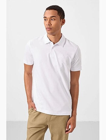 T-shirt polo homme en mélange de coton tommy