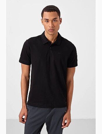 T-shirt polo homme en mélange de coton tommy