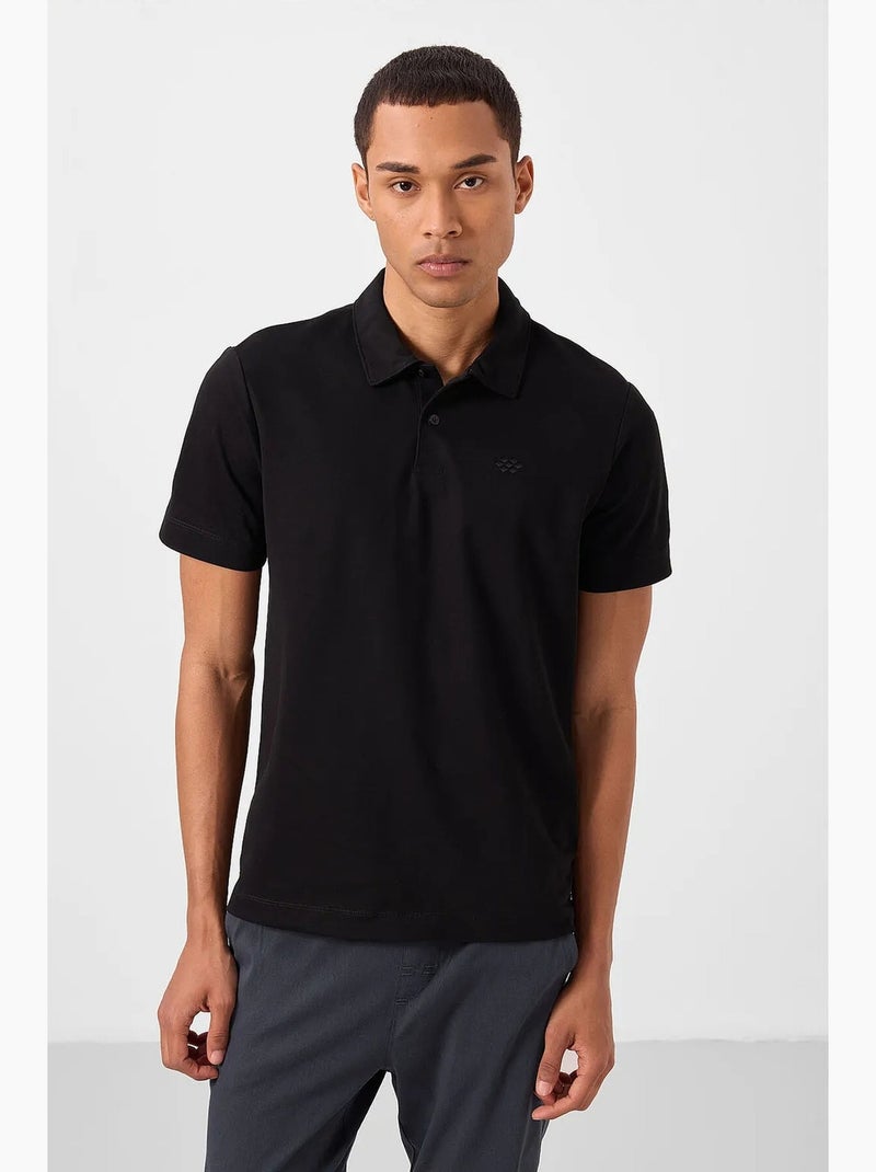 Lot de 3 polos coton mélangé tommy Gris Noir - Kiabi