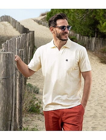 Lot de 3 Polos Coton Sans Boutons - ATLAS FOR MEN