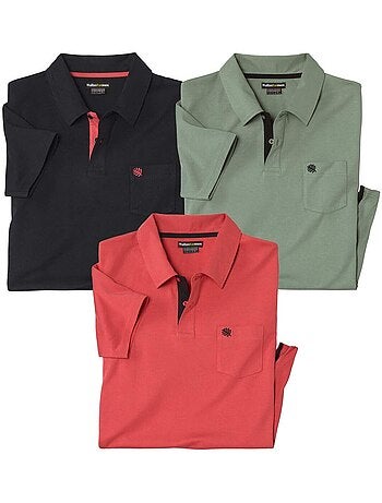 Lot de 3 polos casual - atlas for men