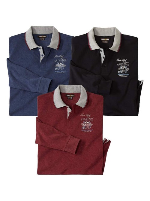 Lot de 3 Polos North Cup  - ATLAS FOR MEN - Kiabi