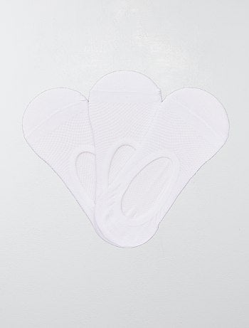 Lot de 3 protège-pieds en coton pour femme