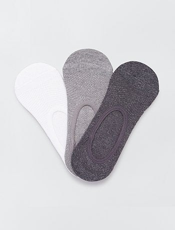 Lot de 3 protège-pieds en coton pour femme