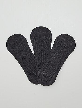 Lot de 3 protège-pieds en coton pour femme
